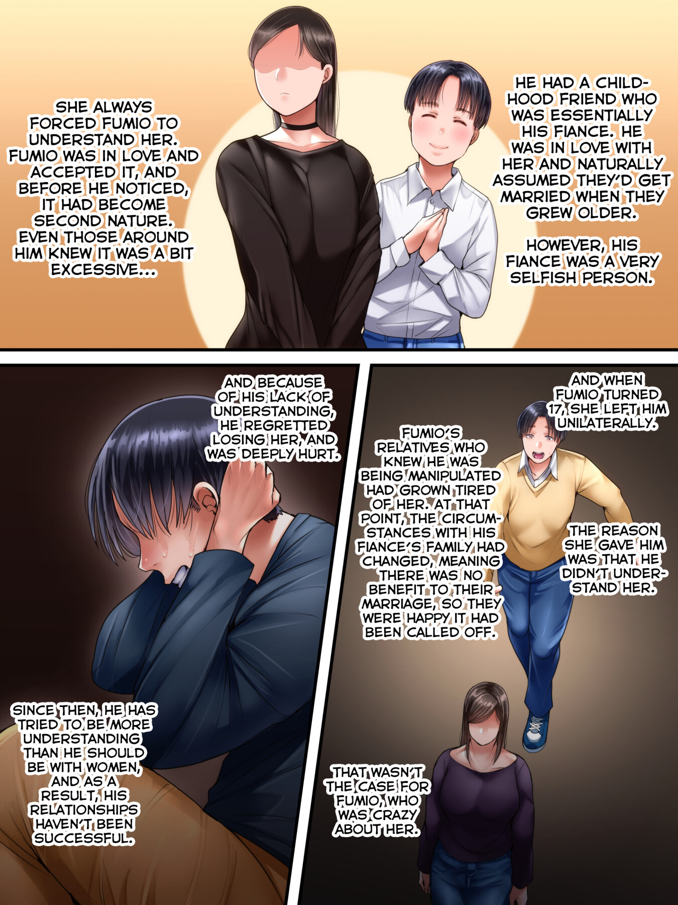 Hentai Manga Comic-My newlywed wife from overseas got down on her knees and begged me to have sex with another man --Chapter 1-45
